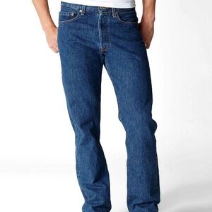 Men’s Classic Levi’s 501 Buttonfly Denim Jeans 40x32